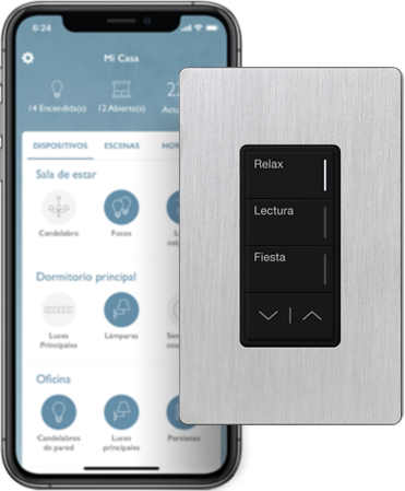 Control de sistema de iluminación interior inteligente RadioRA 3 de Lutron Sistema de Control de Iluminacion Domótica